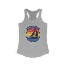 Load image into Gallery viewer, Feeling Nauti Sailboat Official Credit Card Captain Women&#39;s Racerback Tank
