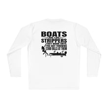 Load image into Gallery viewer, Boats Are Like Strippers Funny Official Credit Card Captain- Bass Boat Design Long Sleeve Tee
