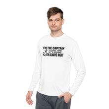 Load image into Gallery viewer, I&#39;m the Captain, I&#39;m Always Right Funny Official Credit Card Captain Long Sleeve Tee
