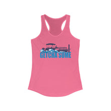 Load image into Gallery viewer, Getcha Some Pontoon Boat At The Dock Official CCC Funny Women&#39;s Racerback Tank
