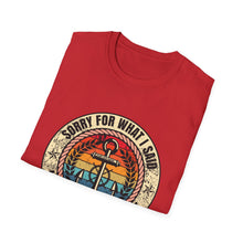 Load image into Gallery viewer, Sorry For What I Said While Docking the Boat Funny Official Credit Card Captain- T-Top Design Softstyle T-Shirt
