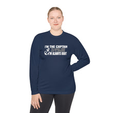 Load image into Gallery viewer, I&#39;m the Captain, I&#39;m Always Right Funny Official Credit Card Captain Long Sleeve Tee
