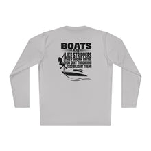 Load image into Gallery viewer, Boats Are Like Strippers Funny Official Credit Card Captain Long Sleeve Tee
