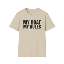 Load image into Gallery viewer, My Boat My Rules Official Credit Card Captain Funny Softstyle T-Shirt
