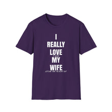 Load image into Gallery viewer, I really love my wife Funny Official Credit Card Captain- T-Top Design Softstyle T-Shirt
