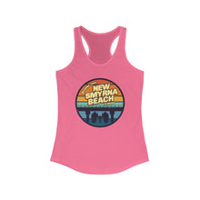 Load image into Gallery viewer, Greetings From New Smyrna Beach Credit Card Captain Women&#39;s Racerback Tank
