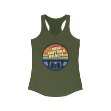 Load image into Gallery viewer, Greetings From New Smyrna Beach Credit Card Captain Women&#39;s Racerback Tank
