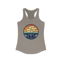 Load image into Gallery viewer, Greetings From New Smyrna Beach Credit Card Captain Women&#39;s Racerback Tank
