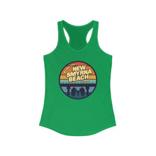 Load image into Gallery viewer, Greetings From New Smyrna Beach Credit Card Captain Women&#39;s Racerback Tank
