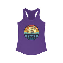 Load image into Gallery viewer, Greetings From New Smyrna Beach Credit Card Captain Women&#39;s Racerback Tank
