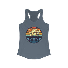 Load image into Gallery viewer, Greetings From New Smyrna Beach Credit Card Captain Women&#39;s Racerback Tank
