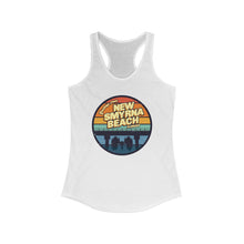 Load image into Gallery viewer, Greetings From New Smyrna Beach Credit Card Captain Women&#39;s Racerback Tank
