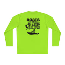 Load image into Gallery viewer, Boats Are Like Strippers Funny Official Credit Card Captain- Center Console Design with Rigging Long Sleeve Tee
