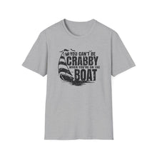 Load image into Gallery viewer, You Can&#39;t Be Crabby on The Boat Credit Card Captain Softstyle T-Shirt
