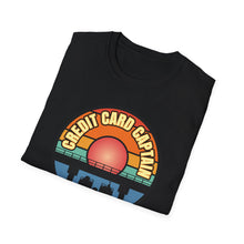 Load image into Gallery viewer, Sunset Under The Bridge Pontoon Dispensor Official Credit Card Captain Softstyle T-Shirt
