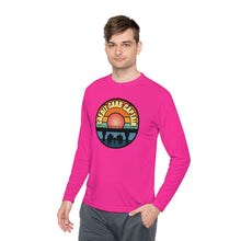 Load image into Gallery viewer, Sunset Under The Bridge Pontoon Dispensor Official Credit Card Captain Long Sleeve Tee
