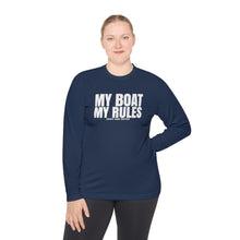 Load image into Gallery viewer, My Boat My Rules Official Credit Card Captain Funny Long Sleeve Tee
