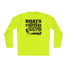 Load image into Gallery viewer, Boats Are Like Strippers Funny Official Credit Card Captain- Bass Boat Design Long Sleeve Tee
