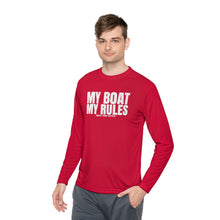 Load image into Gallery viewer, My Boat My Rules Official Credit Card Captain Funny Long Sleeve Tee
