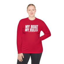 Load image into Gallery viewer, My Boat My Rules Official Credit Card Captain Funny Long Sleeve Tee
