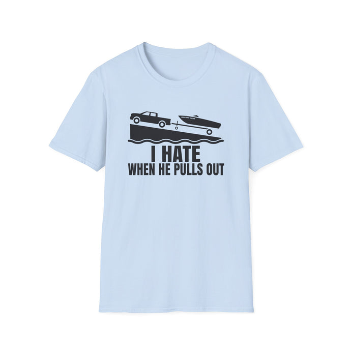 I Hate When He Pulls Out Official Credit Card Captain Funny Softstyle T-Shirt