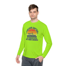 Load image into Gallery viewer, Pontoon Captain, Like a Regular Captain Only More Drunker Funny Credit Card Captain Lightweight Long Sleeve Tee
