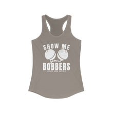 Load image into Gallery viewer, Show Me Your Bobbers Official Credit Card Captain Funny Women&#39;s Racerback Tank
