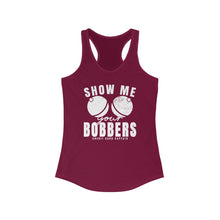 Load image into Gallery viewer, Show Me Your Bobbers Official Credit Card Captain Funny Women&#39;s Racerback Tank
