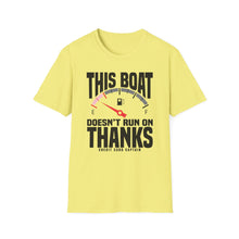 Load image into Gallery viewer, This Boat Doesn&#39;t Run on Thanks Funny Credit Card Captain Softstyle T-Shirt
