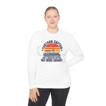 Load image into Gallery viewer, Pontoon Captain, Like a Regular Captain Only More Drunker Funny Credit Card Captain Lightweight Long Sleeve Tee
