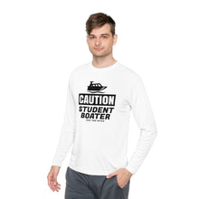 Load image into Gallery viewer, CAUTION! Student Boater! Official Credit Card Captain Funny Lightweight Long Sleeve Tee
