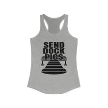 Load image into Gallery viewer, Send Dock Pics Funny Credit Card Captain Women&#39;s Racerback Tank
