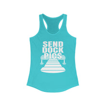 Load image into Gallery viewer, Send Dock Pics Funny Credit Card Captain Women&#39;s Racerback Tank
