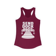 Load image into Gallery viewer, Send Dock Pics Funny Credit Card Captain Women&#39;s Racerback Tank
