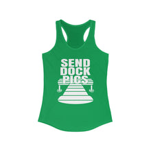 Load image into Gallery viewer, Send Dock Pics Funny Credit Card Captain Women&#39;s Racerback Tank
