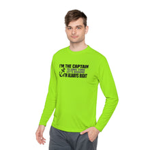 Load image into Gallery viewer, I&#39;m the Captain, I&#39;m Always Right Funny Official Credit Card Captain Long Sleeve Tee
