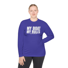 Load image into Gallery viewer, My Boat My Rules Official Credit Card Captain Funny Long Sleeve Tee
