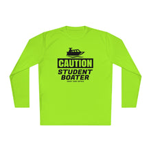 Load image into Gallery viewer, CAUTION! Student Boater! Official Credit Card Captain Funny Lightweight Long Sleeve Tee
