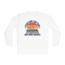 Load image into Gallery viewer, Pontoon Captain, Like a Regular Captain Only More Drunker Funny Credit Card Captain Lightweight Long Sleeve Tee
