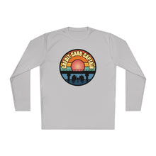 Load image into Gallery viewer, Sunset Under The Bridge Pontoon Dispensor Official Credit Card Captain Long Sleeve Tee
