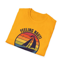 Load image into Gallery viewer, Feeling Nauti Sailboat Official Credit Card Captain Softstyle T-Shirt
