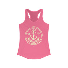 Load image into Gallery viewer, Credit Card Captain Official Broken Anchor Logo Women&#39;s Racerback Tank
