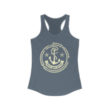 Load image into Gallery viewer, Credit Card Captain Official Broken Anchor Logo Women&#39;s Racerback Tank
