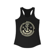 Load image into Gallery viewer, Credit Card Captain Official Broken Anchor Logo Women&#39;s Racerback Tank
