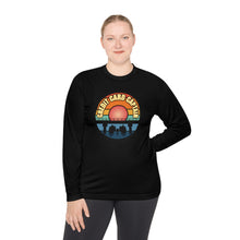 Load image into Gallery viewer, Sunset Under The Bridge Pontoon Dispensor Official Credit Card Captain Long Sleeve Tee
