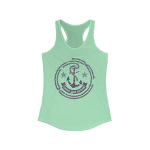 Load image into Gallery viewer, Credit Card Captain Official Broken Anchor Logo Women&#39;s Racerback Tank
