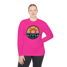 Load image into Gallery viewer, Sunset Under The Bridge Pontoon Dispensor Official Credit Card Captain Long Sleeve Tee
