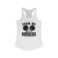 Load image into Gallery viewer, Show Me Your Bobbers Official Credit Card Captain Funny Women&#39;s Racerback Tank
