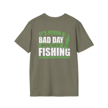 Load image into Gallery viewer, It&#39;s Never a Bad Day When You&#39;re Fishing Bass Design Official CCC Softstyle T-Shirt
