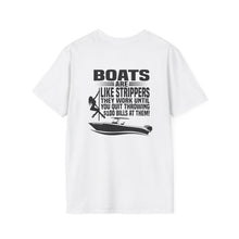 Load image into Gallery viewer, Sorry For What I Said While Docking the Boat Funny Official Credit Card Captain- T-Top Design Softstyle T-Shirt
